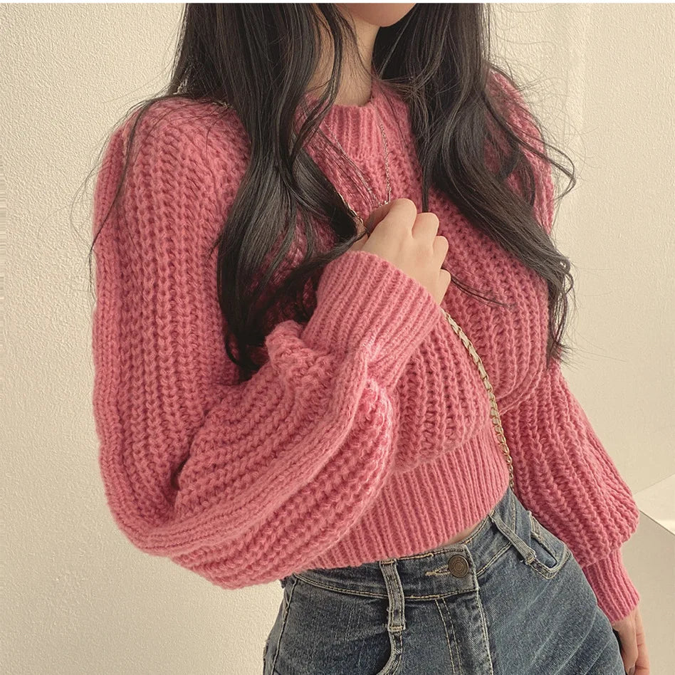 Elegant Women's Long Sleeve Winter Sweater