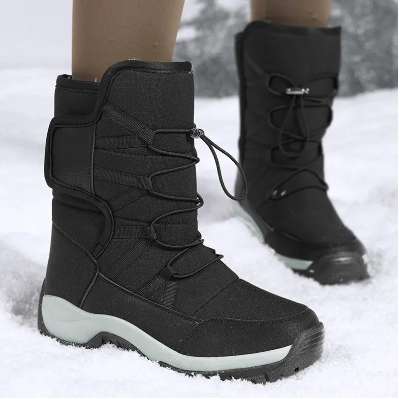 Wasserdichte Stiefel Isoliert Wadenhoch Robust - IdealeKleiden