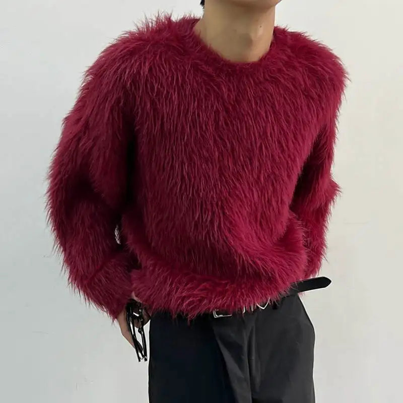 Luxury Plain Long-sleeved Women's Sweater