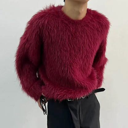 Luxury Plain Long-sleeved Women's Sweater