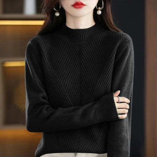 Strickpullover Rundhals Warm Winter - IdealeKleiden