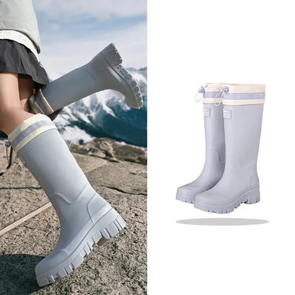 Women's Waterproof Retro Style Non-Slip Rubber Boots