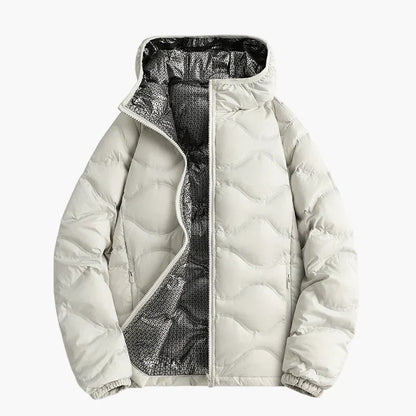 Warm Quilted Jacket with Hood - Outdoor Winter Jacket