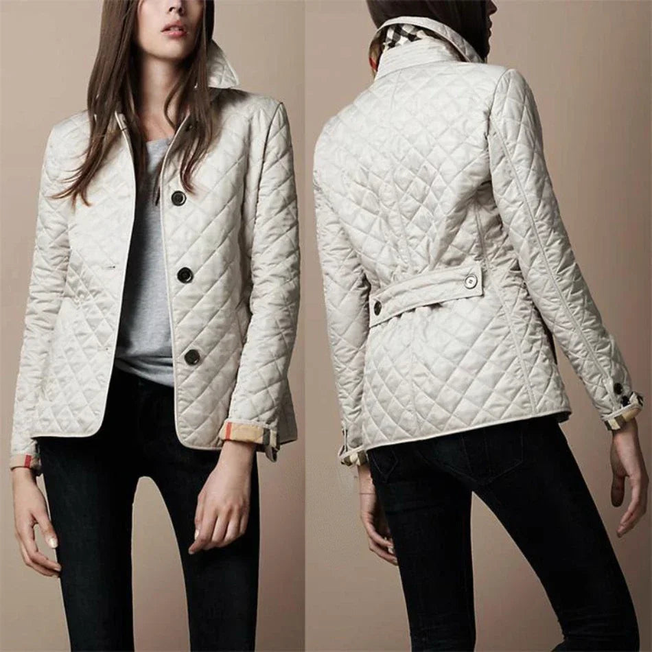 Stylish Women's Diamond Pattern Jacket