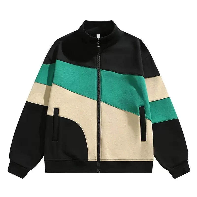 Sporty women's jacket with zipper design