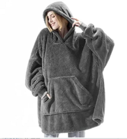Oversized Flannel Hoodie for Men and Women