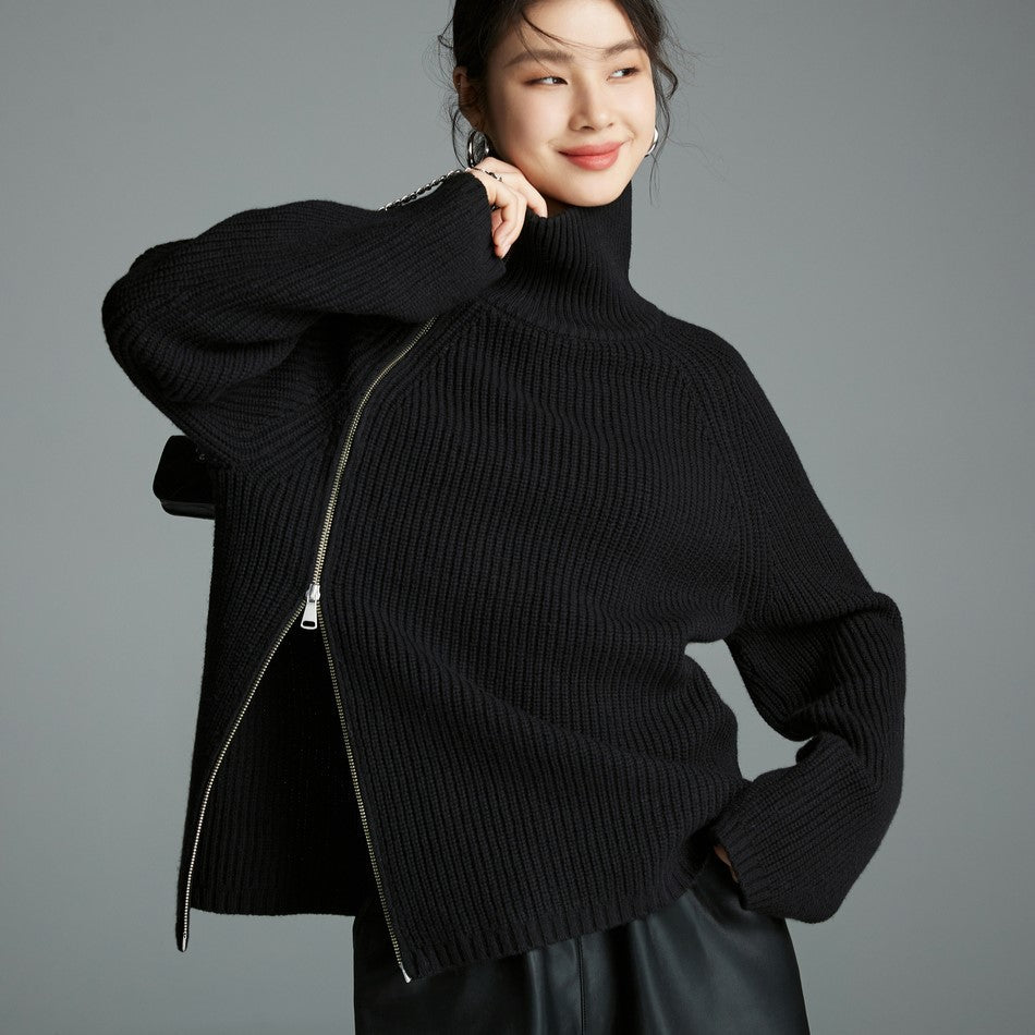 Women's Turtleneck Sweater Soft Cozy