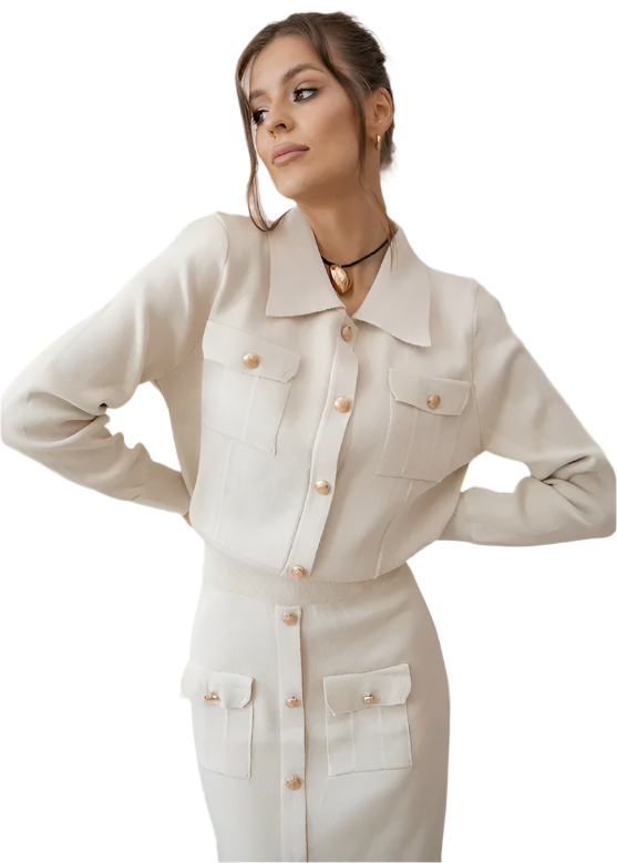 Soft Women's Cardigan Set
