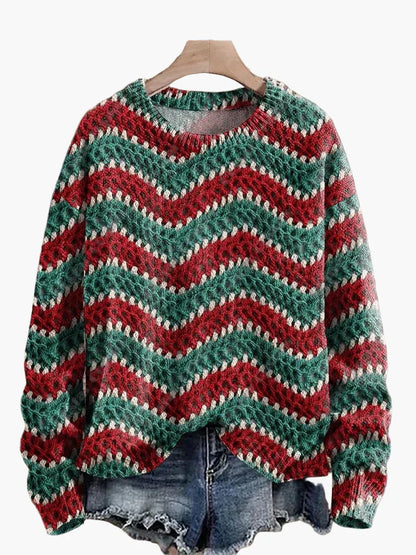 Christmas Sweater Festive 3D Embroidery