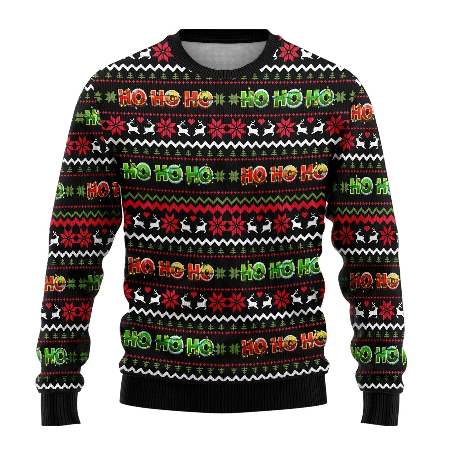Weihnachtspullover Herren Schneemann Motiv