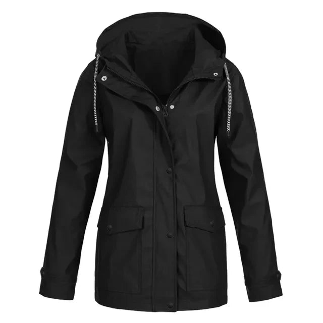 Waterproof Raincoat Women Hooded
