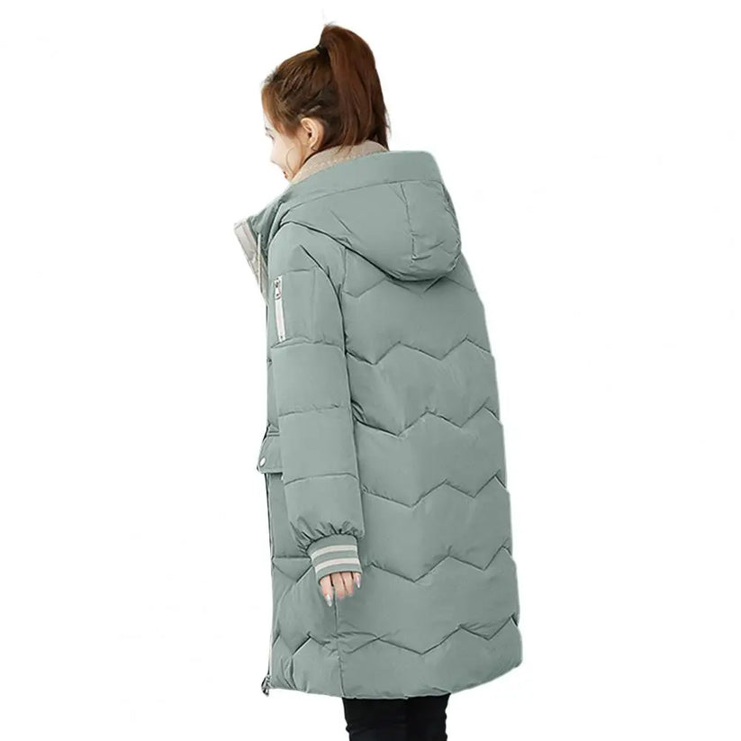 Long Women's Jacket Warm Lined Winter