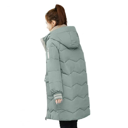 Long Women's Jacket Warm Lined Winter
