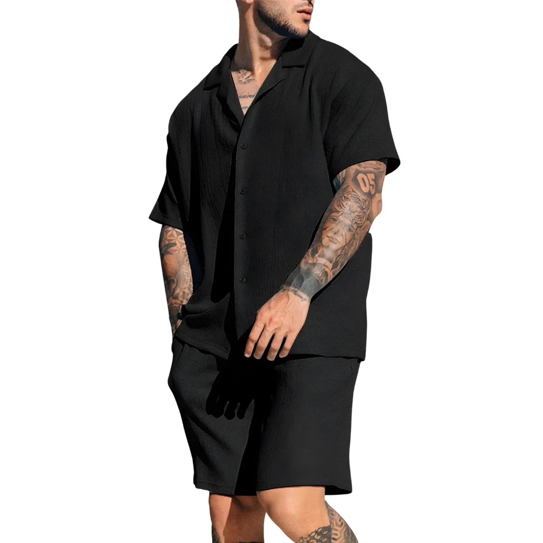 Summer Set Linen Short Sleeve Lightweight for Men