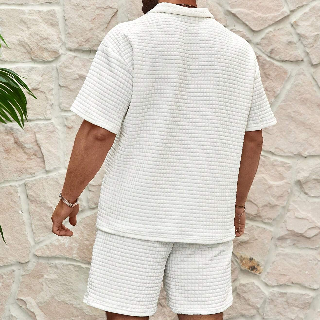 Herren Shorts Set Lockere Passform Sommer - IdealeKleiden