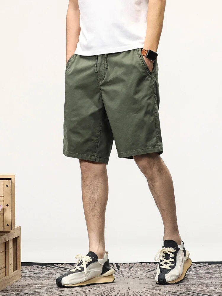 Men's Shorts Long Drawstring Casual Summer