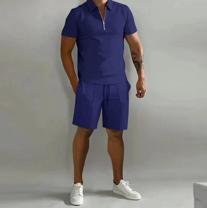 Men's Summer Shorts and Shirt Set Short Sleeve
