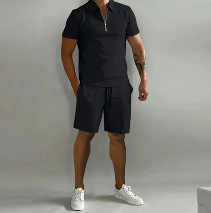 Men's Summer Shorts and Shirt Set Short Sleeve