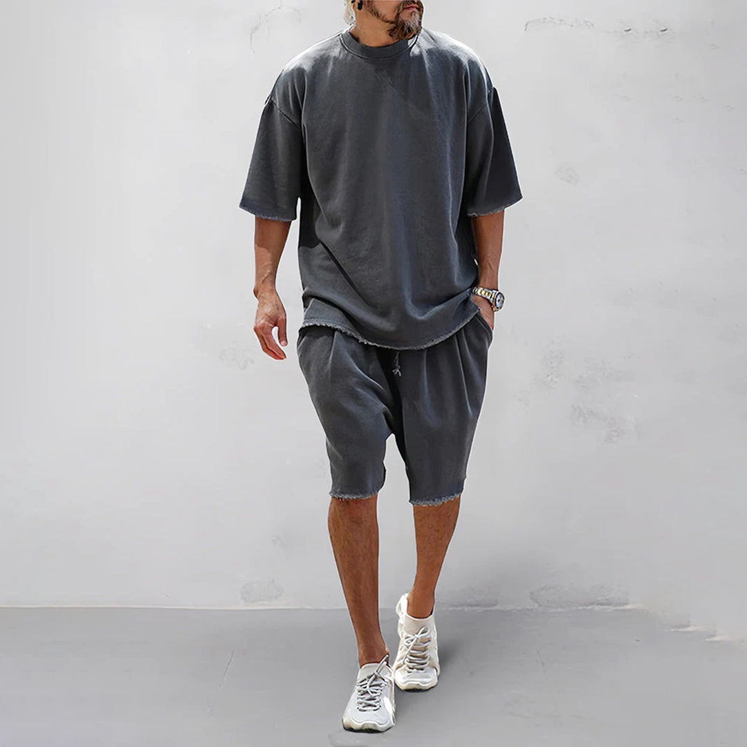Oversized Shorts and T-Shirt Set Summer