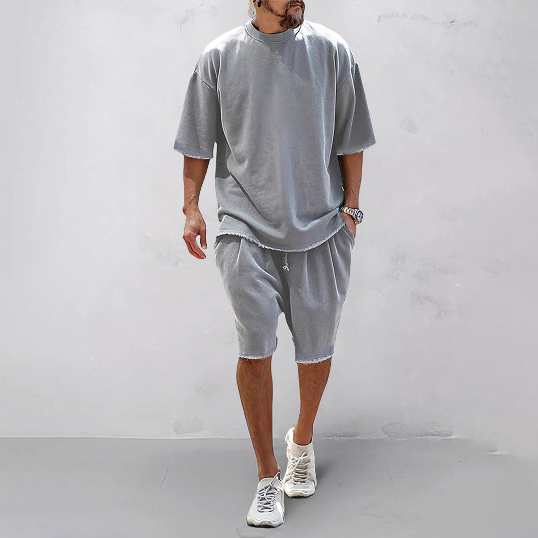 Oversized Shorts and T-Shirt Set Summer