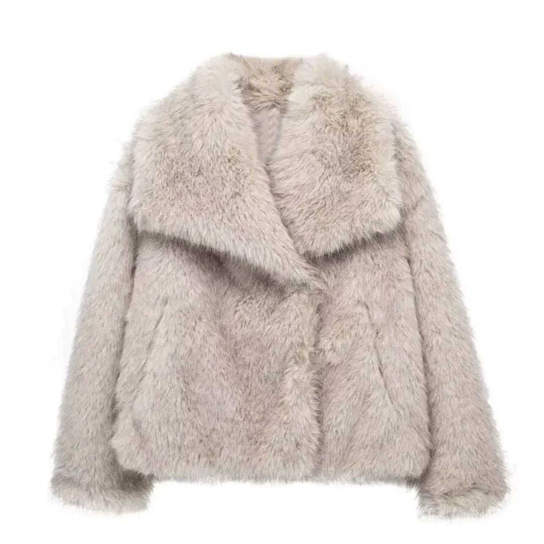 Luxury Women's Fur Jacket Elegant