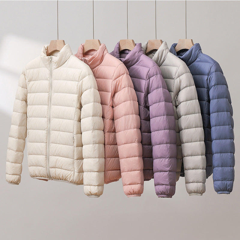 Winter Down Jacket High Collar Warm