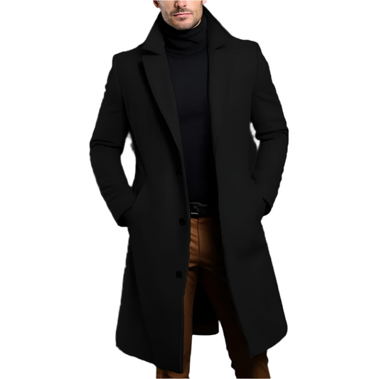 Stilvoller Herren Wintermantel Lang - IdealeKleiden
