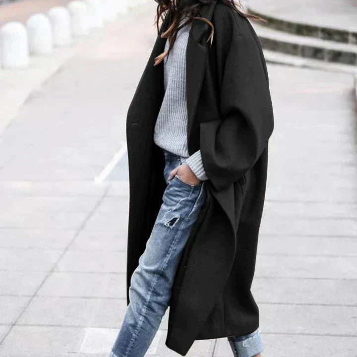 Stylish Wool Coat for Women - Elegant