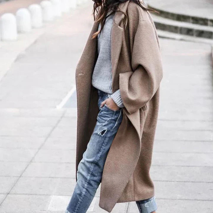 Elegante Damenjacke aus Wolle - IdealeKleiden