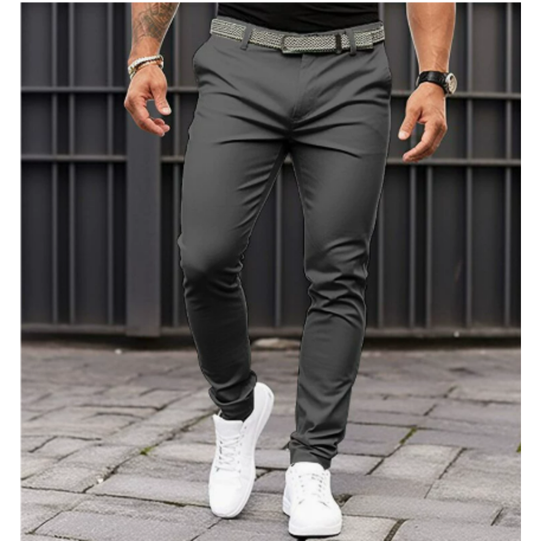 Men's Slim Fit Stretch Chino Trousers