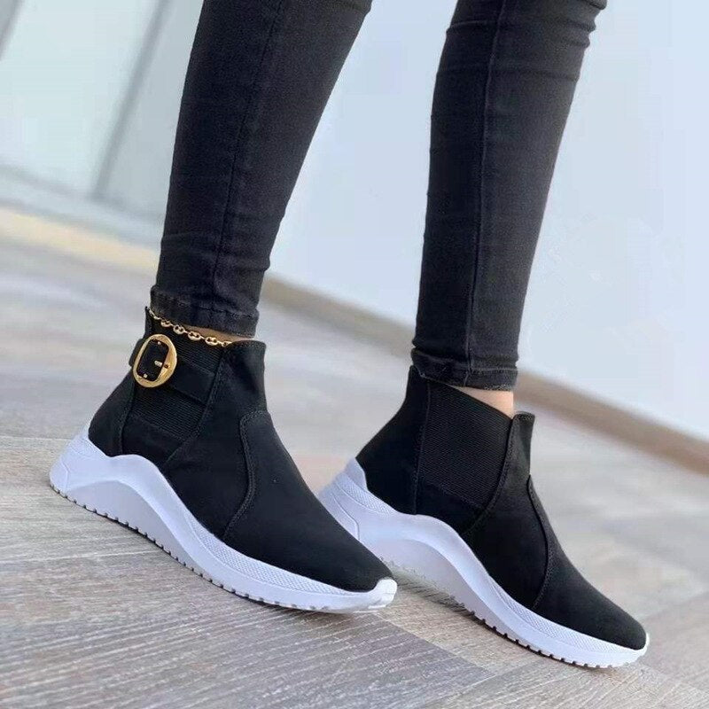 Elegant Platform Ankle Boots for Women