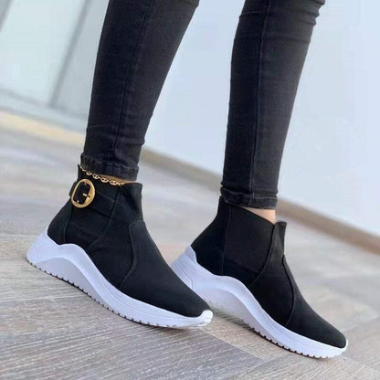 Elegant Platform Ankle Boots for Women