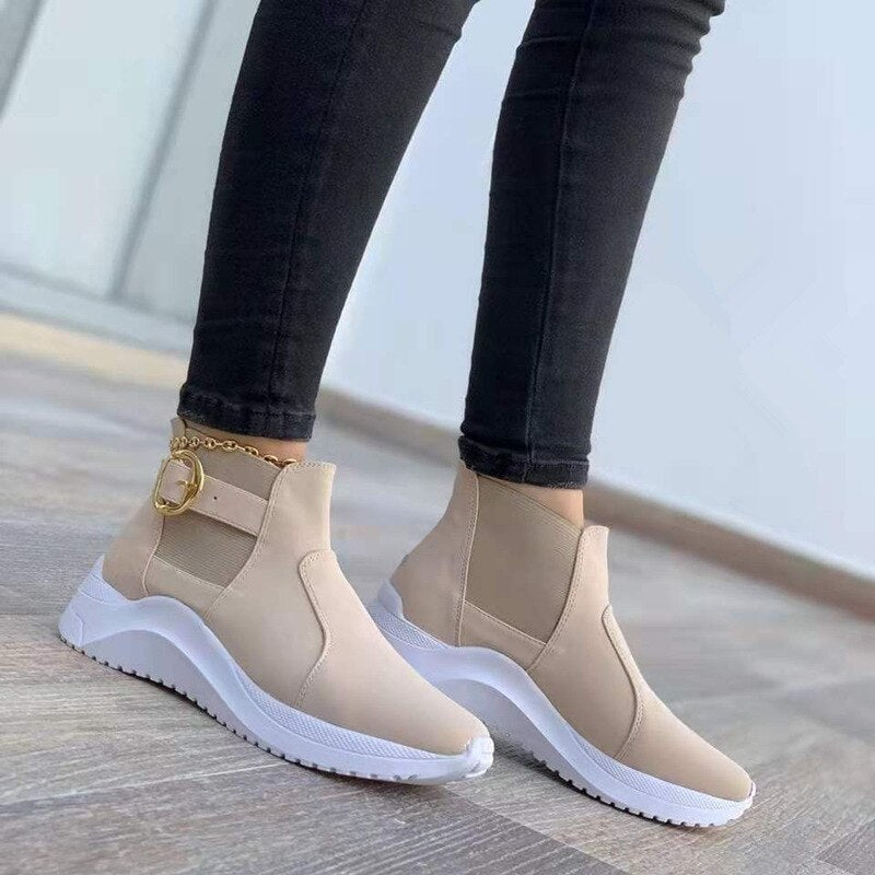 Elegant Platform Ankle Boots for Women