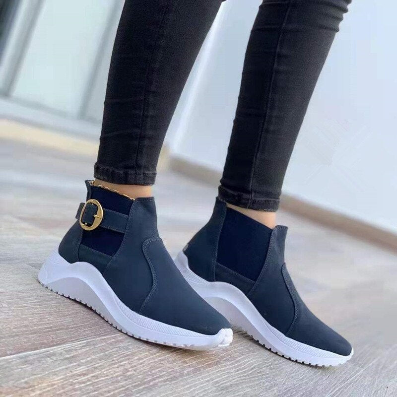 Elegant Platform Ankle Boots for Women