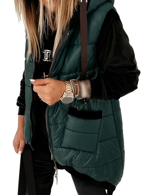 Fashionable winter jacket hood