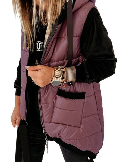 Fashionable winter jacket hood