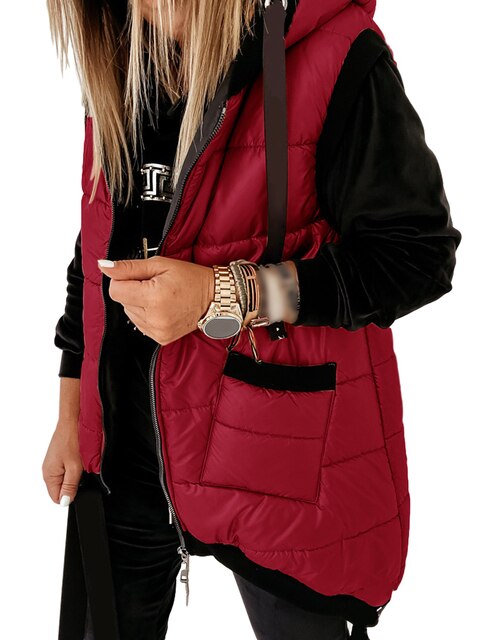 Fashionable winter jacket hood
