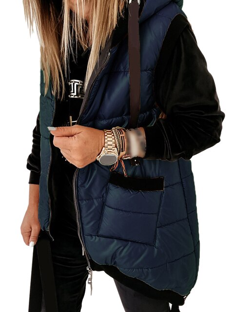 Fashionable winter jacket hood