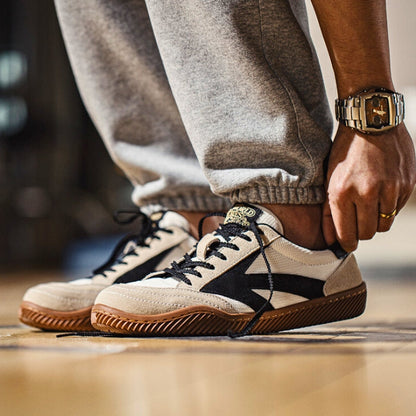 Herren Sneaker Sport Schwarz Weiß - IdealeKleiden