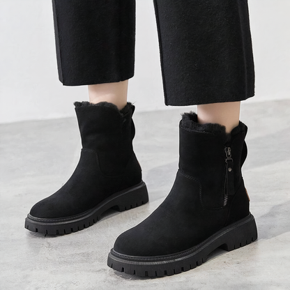 Winter Boots Ankle High Faux Fur Lined Warm