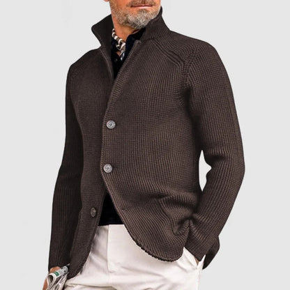 Men's Winter Jacket Knitted Look Classic Weatherproof