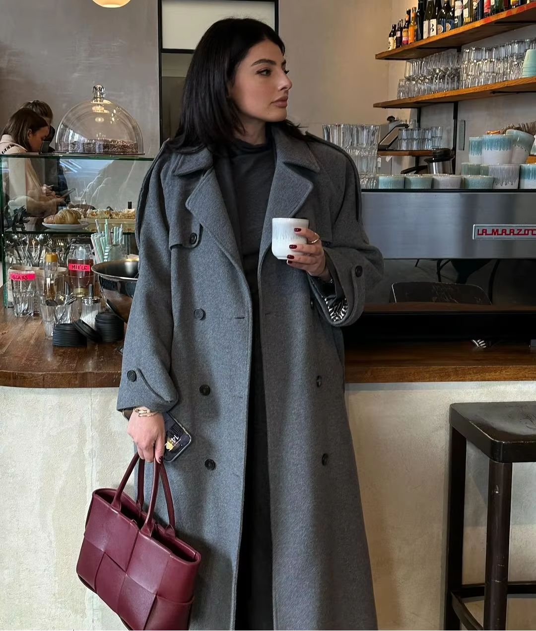 Women's Winter Trench Coat Long Wool Coat Elegant