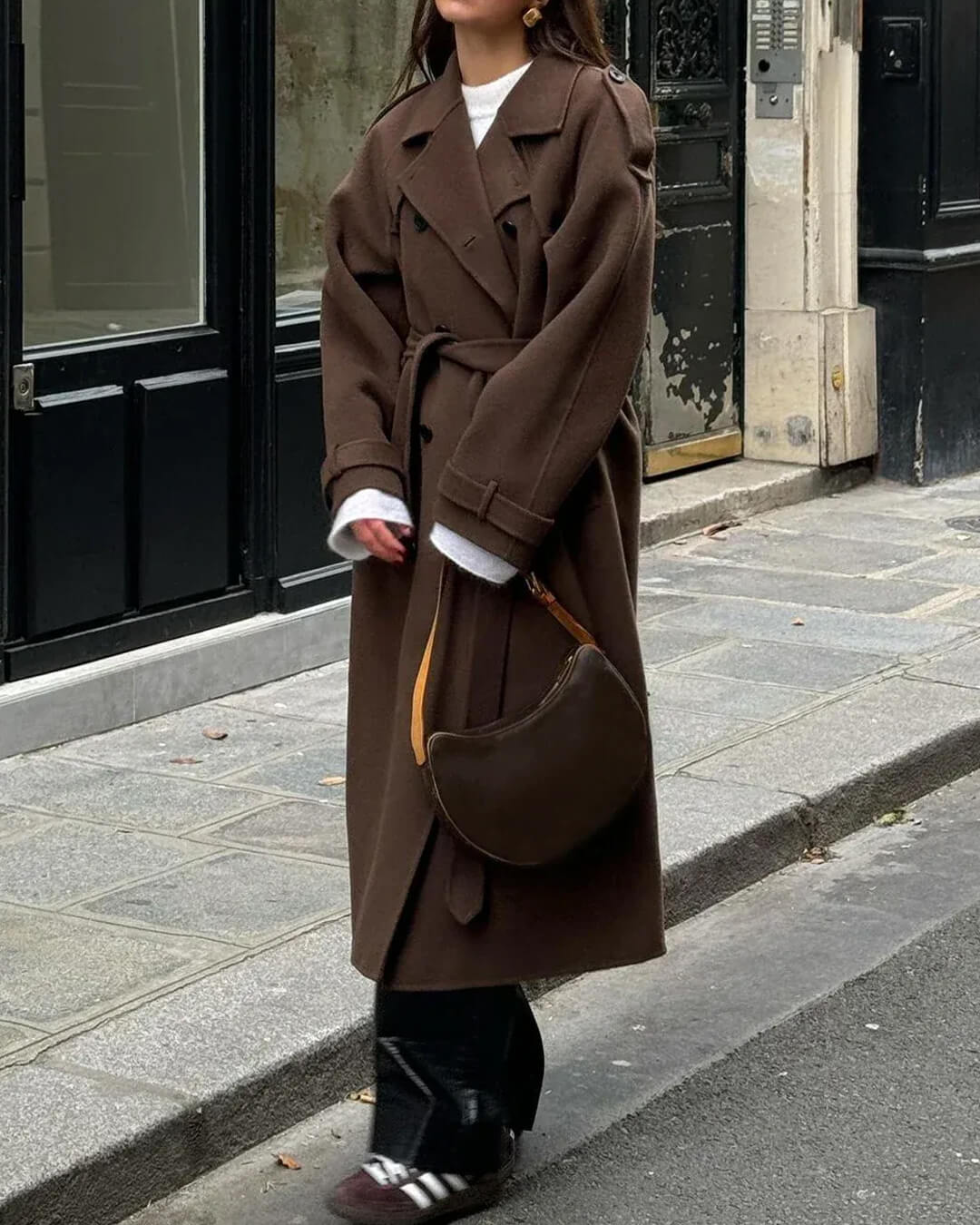 Women's Winter Trench Coat Long Wool Coat Elegant