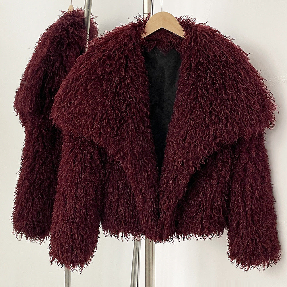 Faux Fur Coat Soft Cozy