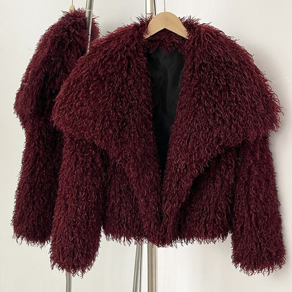 Faux Fur Coat Soft Cozy