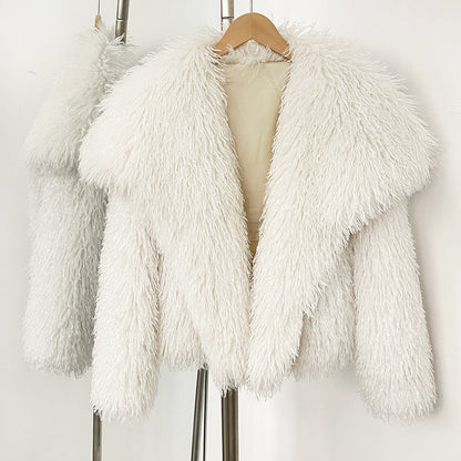 Faux Fur Coat Soft Cozy