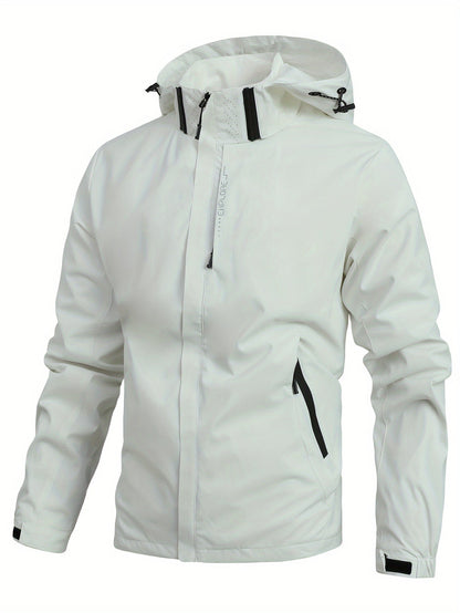 Men's Windproof Outdoor Jacket with Hood