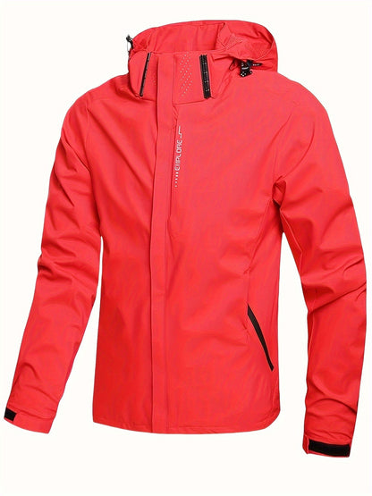 Men's Windproof Outdoor Jacket with Hood