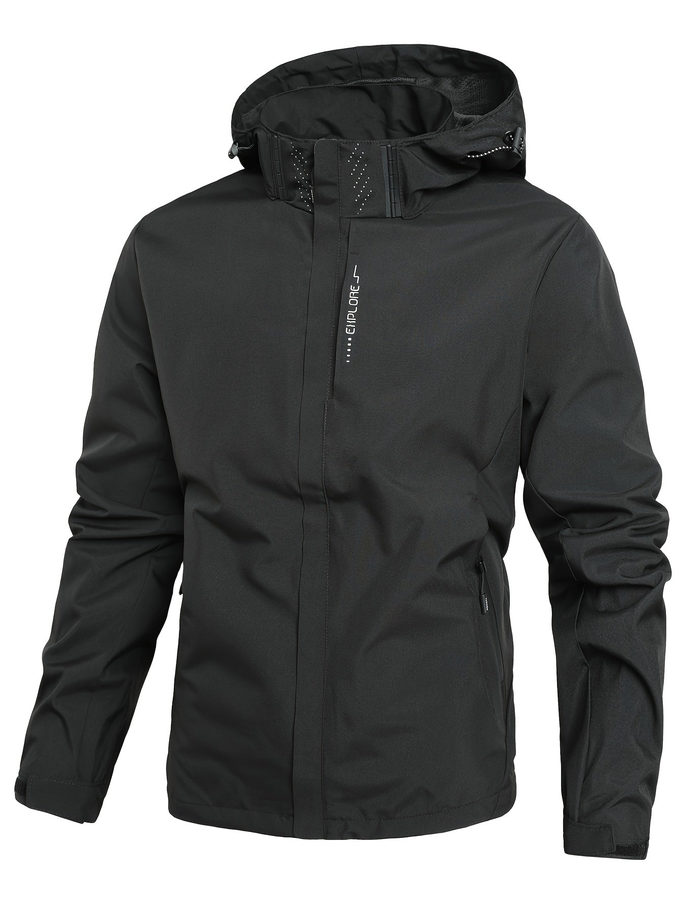 Men's Windproof Outdoor Jacket with Hood