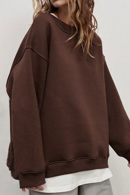 Comfortable Oversize Crew Neck Sweatshirt